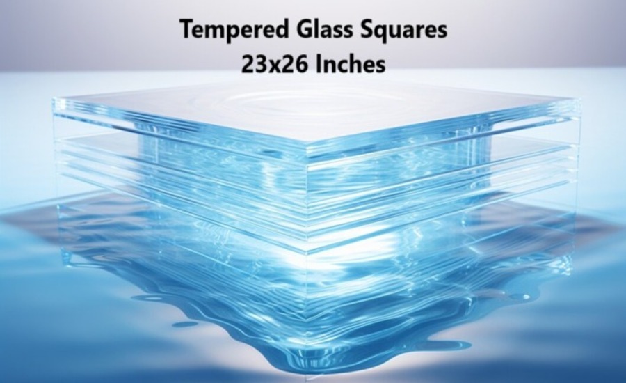 Tempered Glass Squares 23x26 Inches